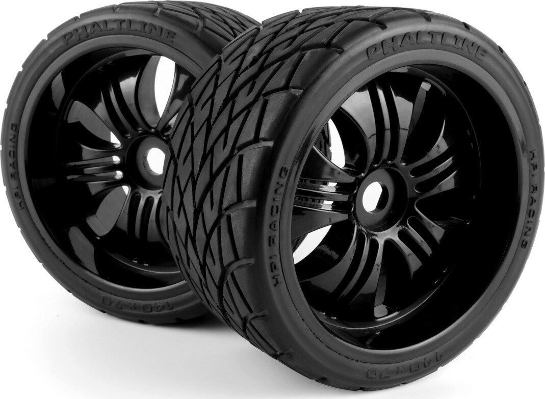 Se Mounted Phaltlinetire On 3251 Tremor Black Wheel - Hp160509 - Hpi Racing hos Gucca.dk