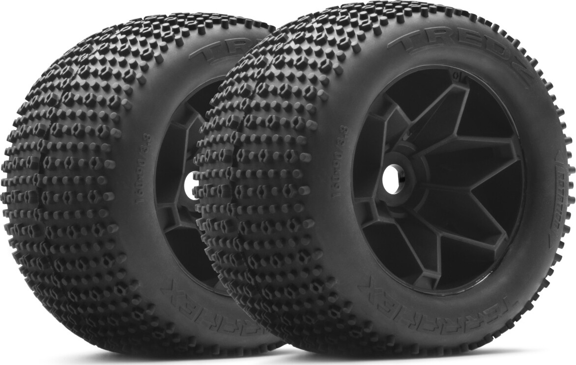 Mounted Terrahex Tire On Havok Wheel (2 Pcs) - Hp160513 - Hpi Racing