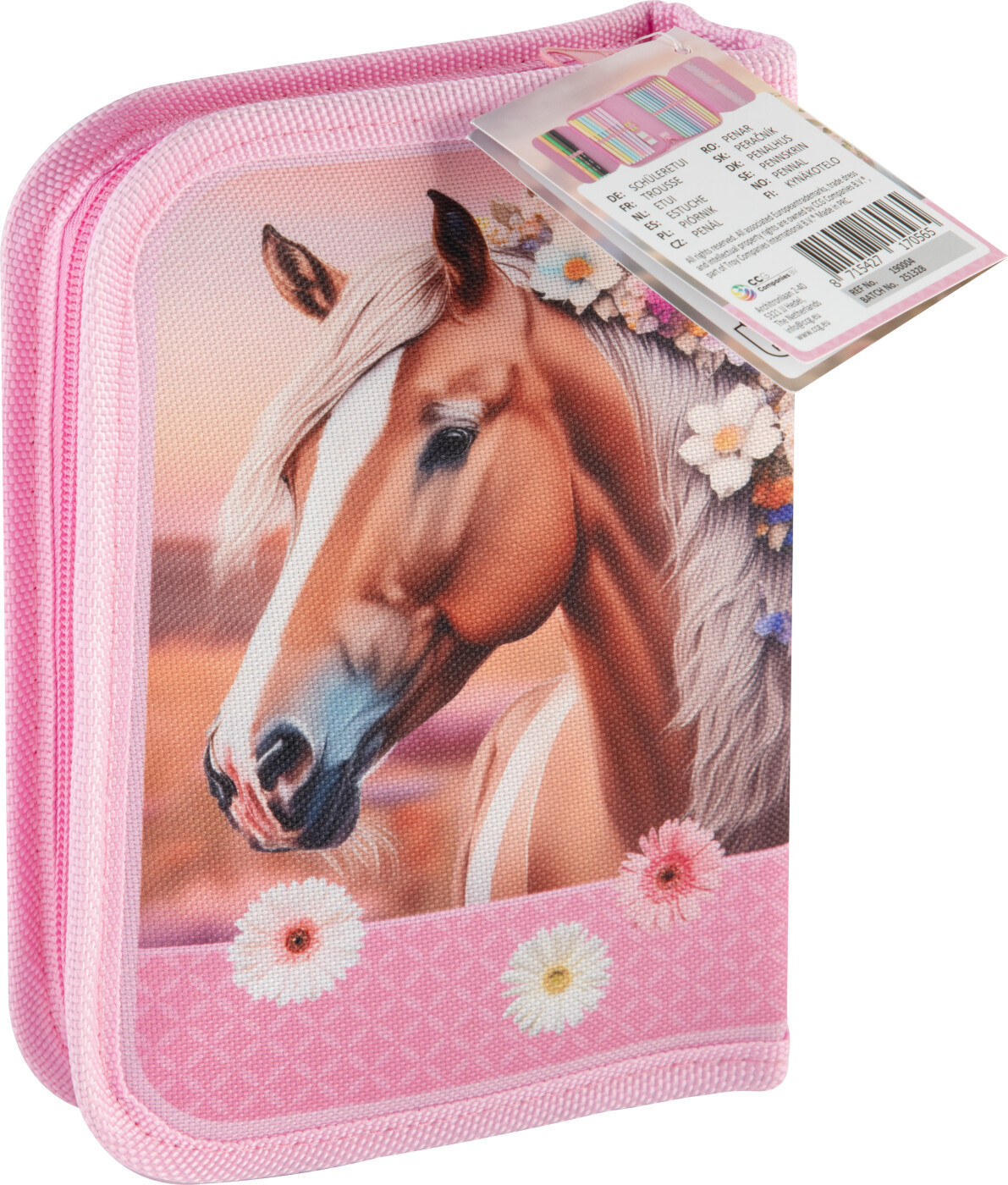 Moxy - Penalhus Med Hest Og Indhold - Pink - 28 Dele