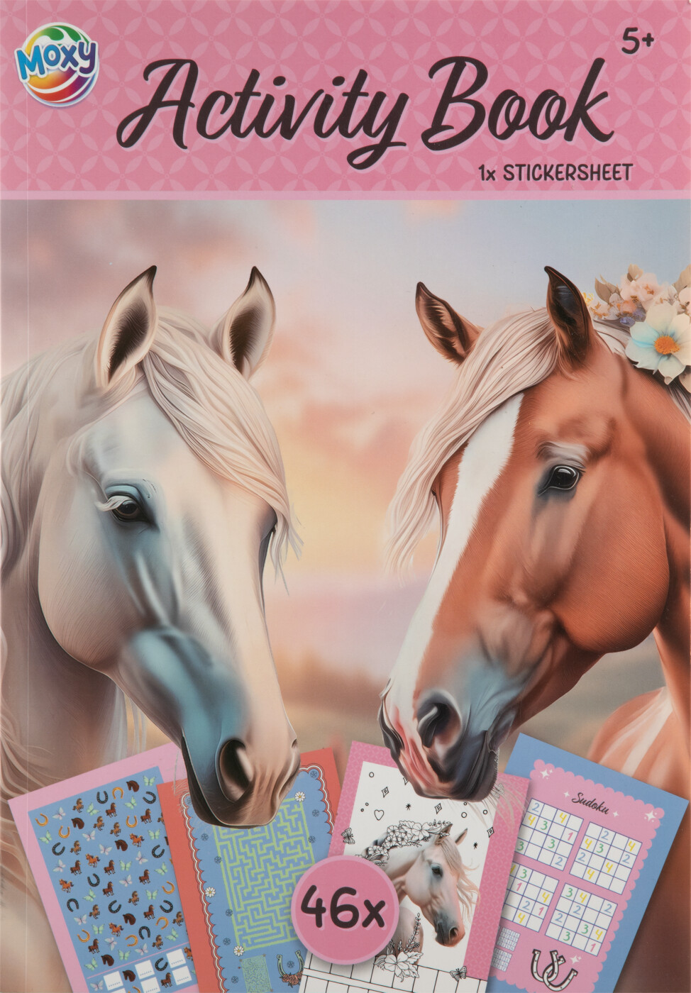 Moxy - Hesteaktivitetsbog A4, 24 Ark - Bog