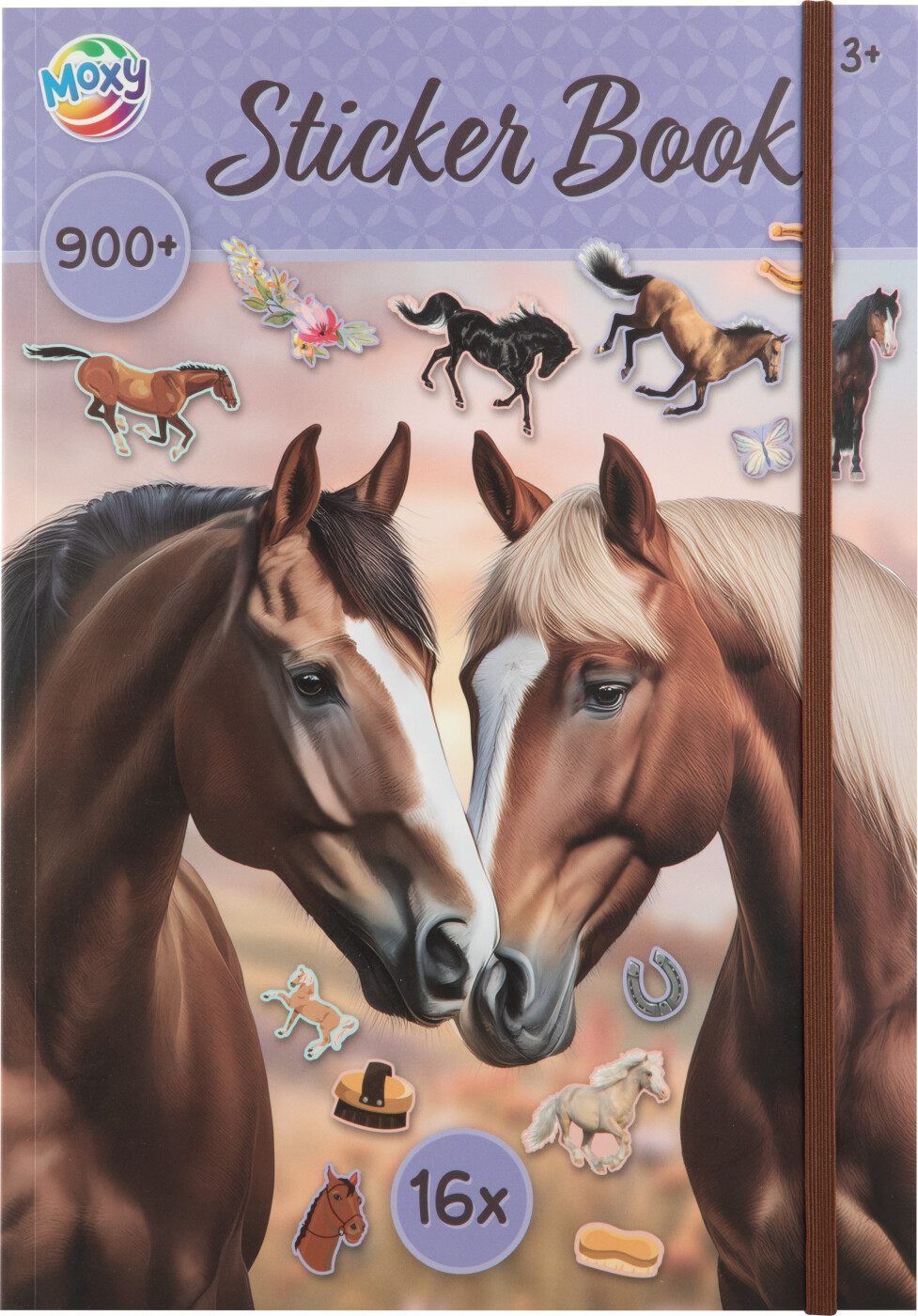 Moxy - Hesteklistermærkebog A4, 16 Ark - Bog