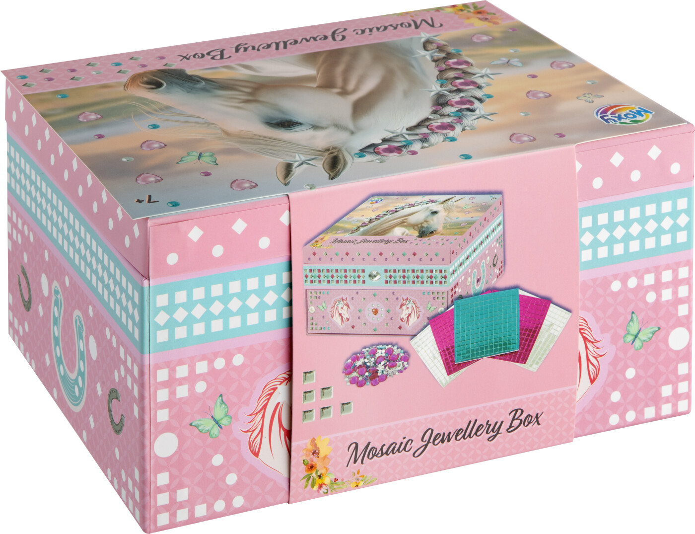 Moxy - Mosaic Jewellery Box - Smykkeskrin Med Hest Til Børn
