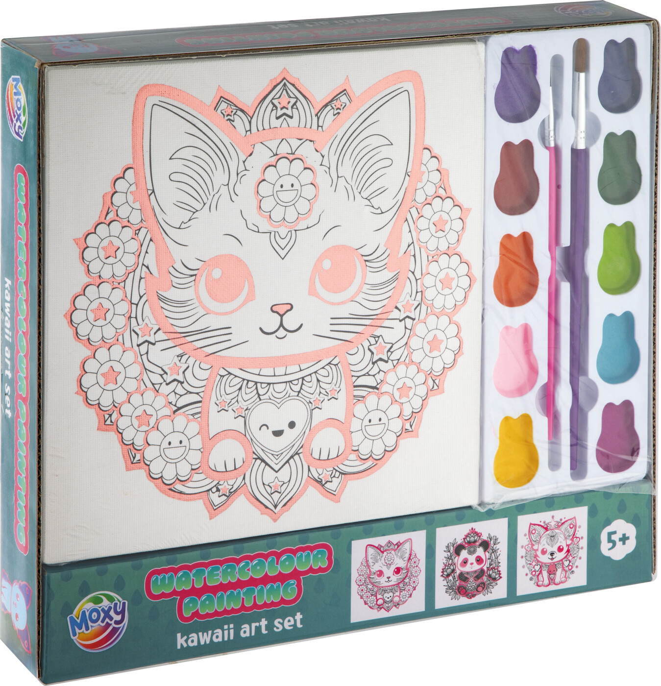 Moxy - Watercolour Painting Kawaii Art Set - Cat