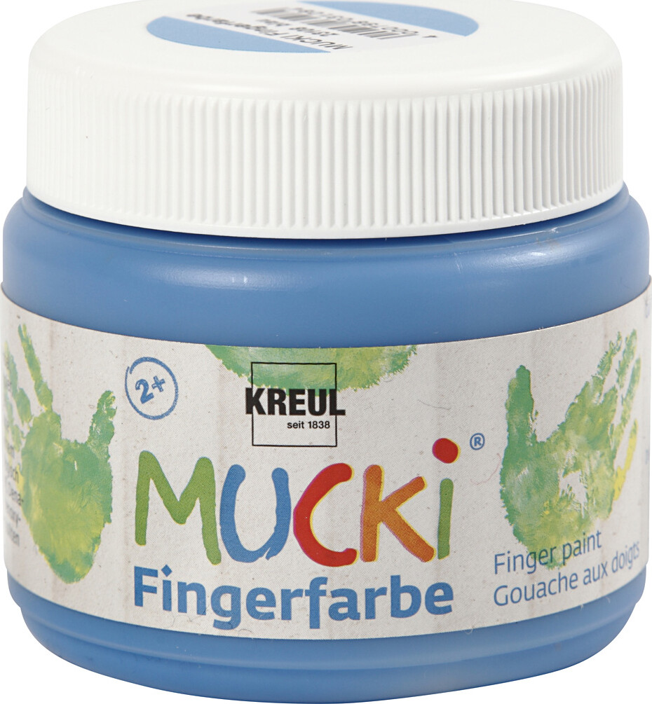 Mucki Fingermaling - Blå - 150 Ml
