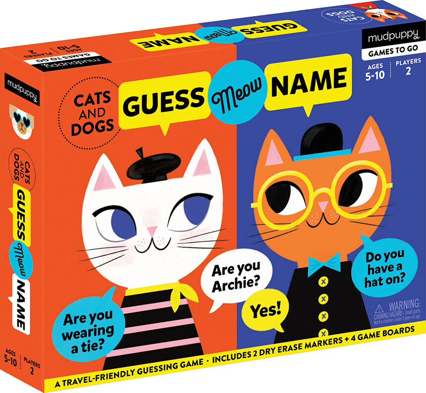 Mudpuppy - Spil - Gæt Hvem - Katte Og Hunde