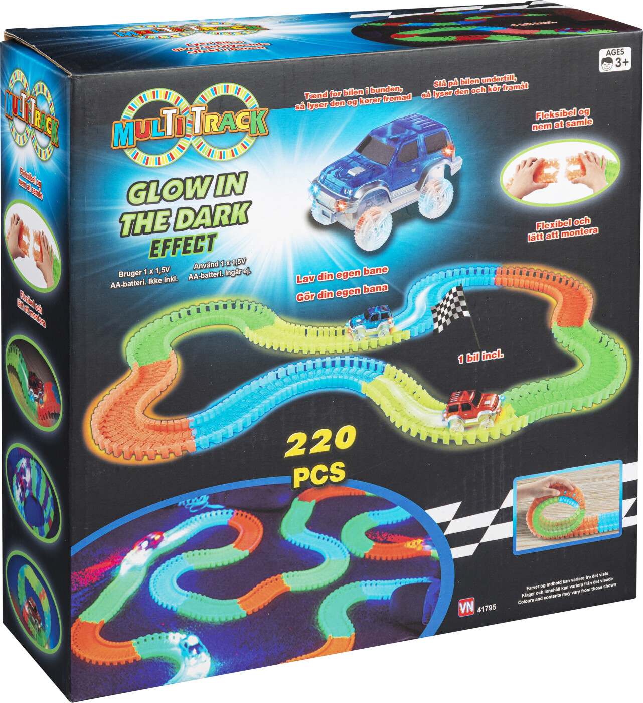 Multi Track - Glow Set, 220 Pcs (41795)
