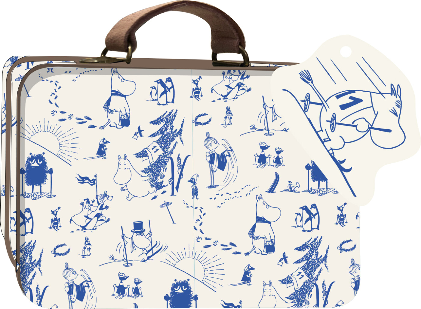 Mumi - Lille Tin Kuffert - Blå