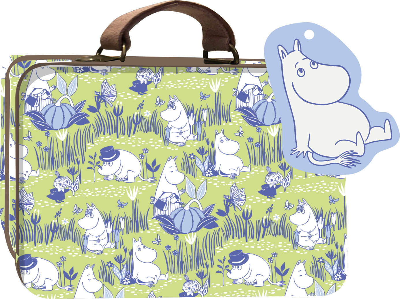 Mumi - Lille Tin Kuffert - Grøn