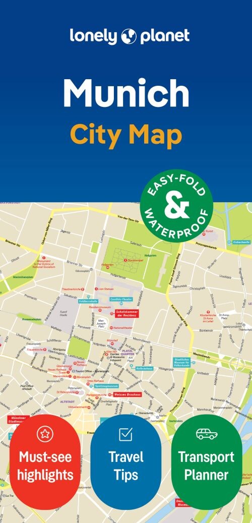 Munich City Map - Lonely Planet - English Book