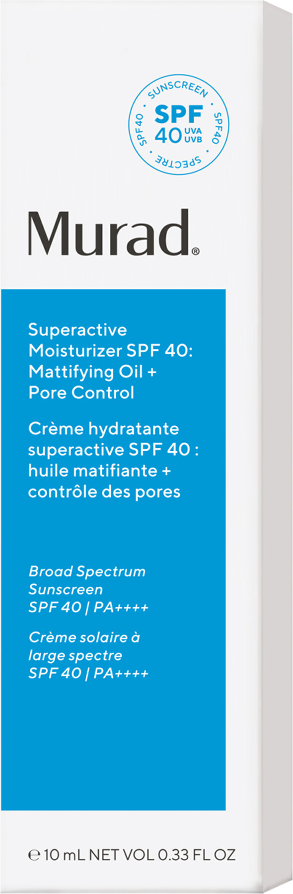 Murad Superactive SPF 40 - Fugtighedscreme - Matterende Olie & Porekontrol - 50 ml
