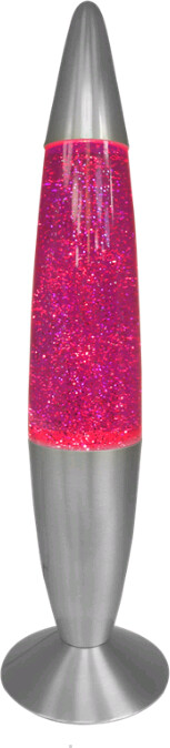 Lavalampe Med Glitter - Pink - 48 Cm