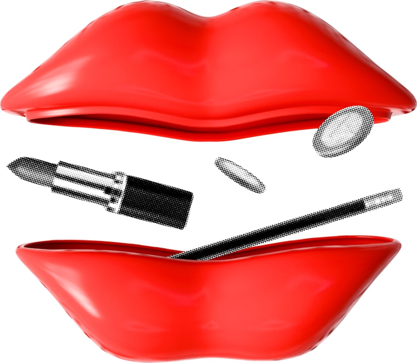 Mustard - Hot Lips Trinket - Red