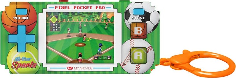 My Arcade Pixel Pocket Pro All-Star Sports, Arkade, Grøn, 5,08 cm (2), Batteri, AAA