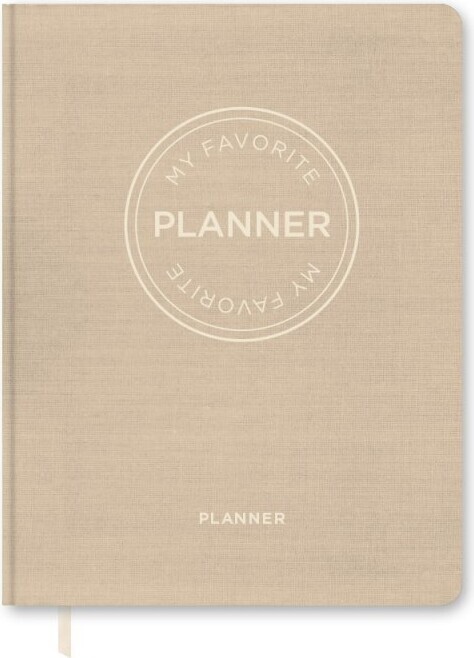 MY FAVORITE PLANNER Udateret Planner / Lys Sand - Kalender Udateret / Lys Sand - Forlaget Aronsen - Hardback Bog - Aronsen - 2021 - Dansk - Booktok.dk