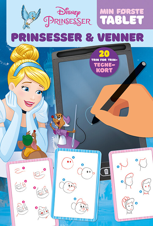 Se Tegne Tablet Til Børn - Disney Princess - 20 Tegnekort hos Gucca.dk
