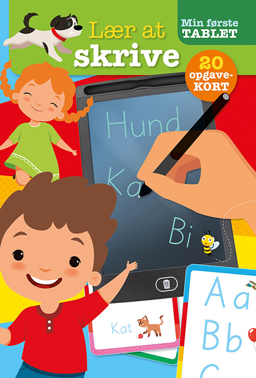 Min Første Tablet - Til Børn - Lær At Skrive - Med 20 Opgavekort
