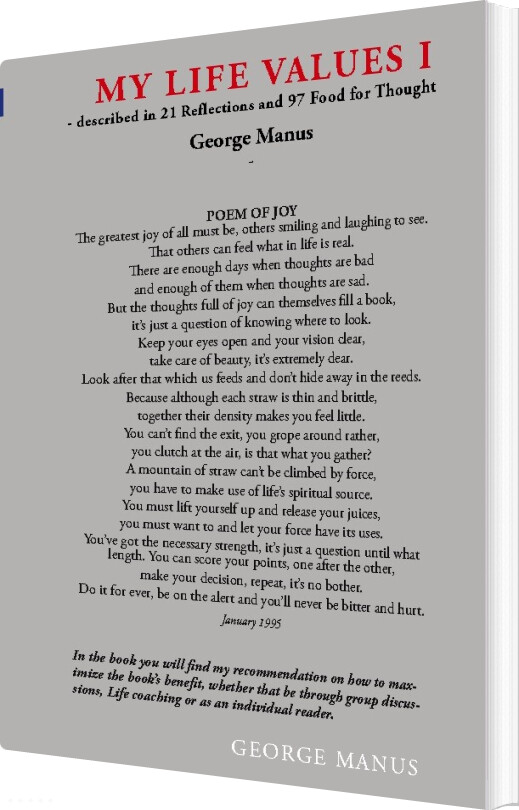 Billede af My Life Values I - George Manus - English Book