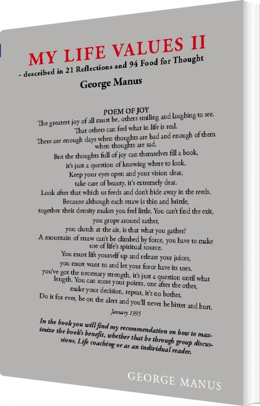 Billede af My Life Values Ii - George Manus - English Book