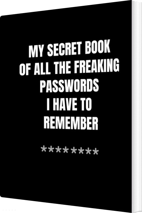 My Secret Book Of All The Freaking Passwords I Have To Remember - Jeanett Veronica - English Book