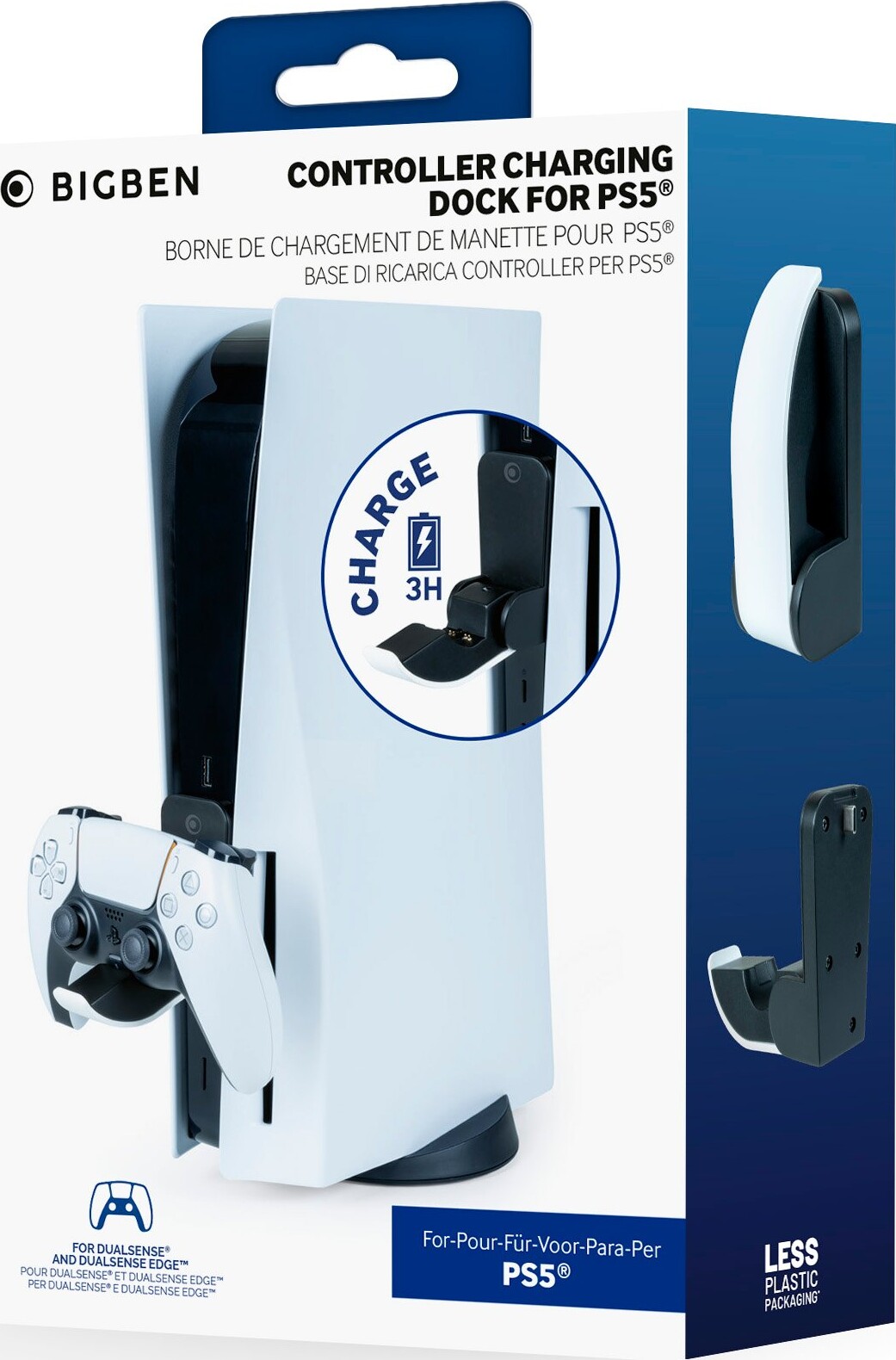 Nacon Charging Dock White/black Ps5