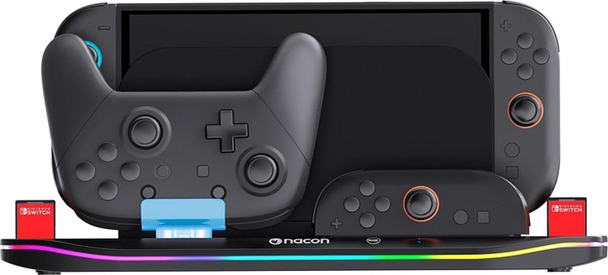 Nacon - Charging Station Xl Til Nintendo Switch Ii - Oplad 4 Joy-con