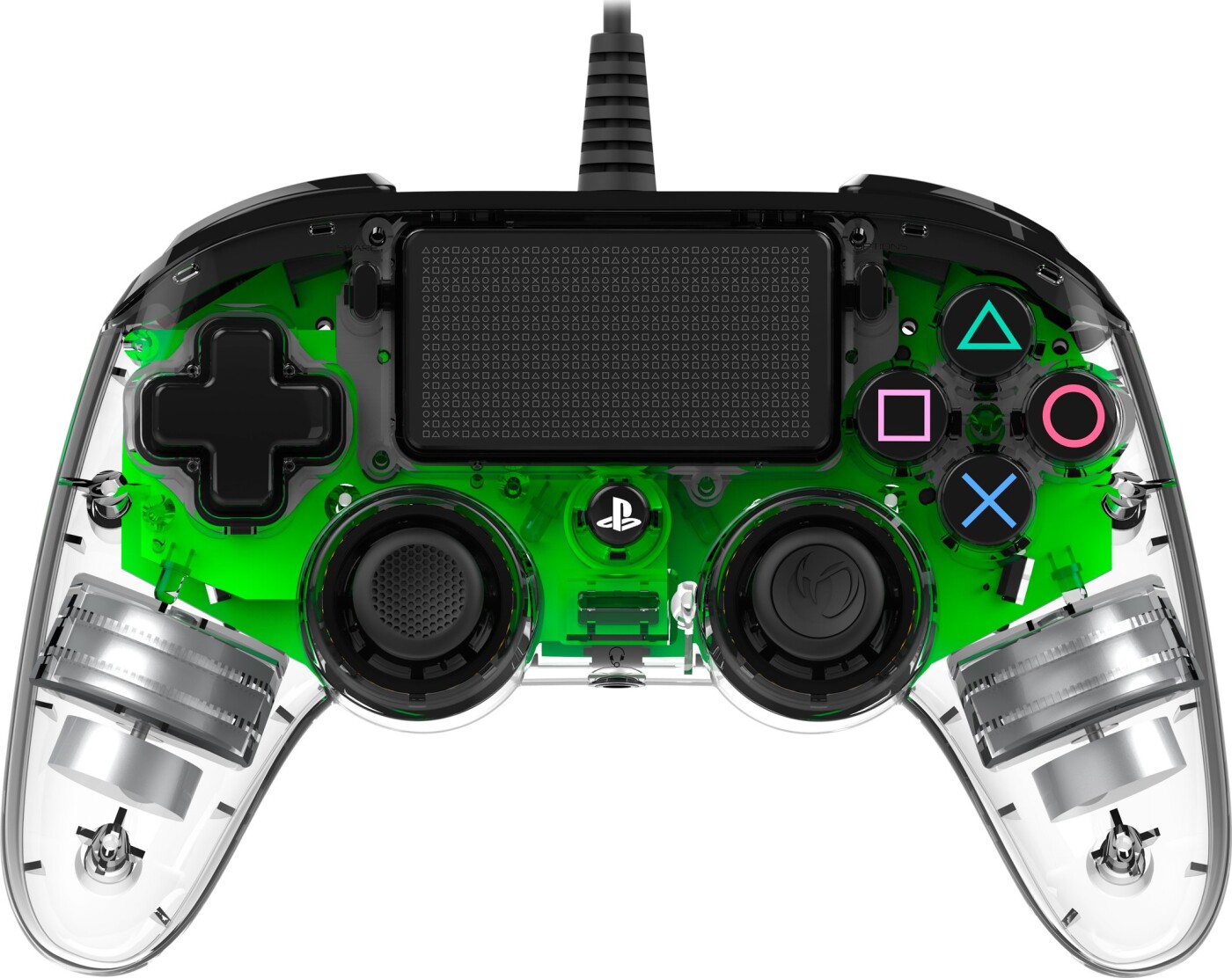 Nacon Compact Ps4 Controller Med Led-lys - Grøn