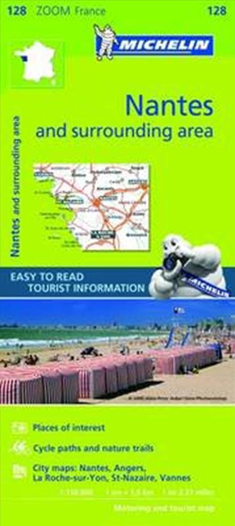 Michelin Kort - Nantes & Surrounding Areas - English book