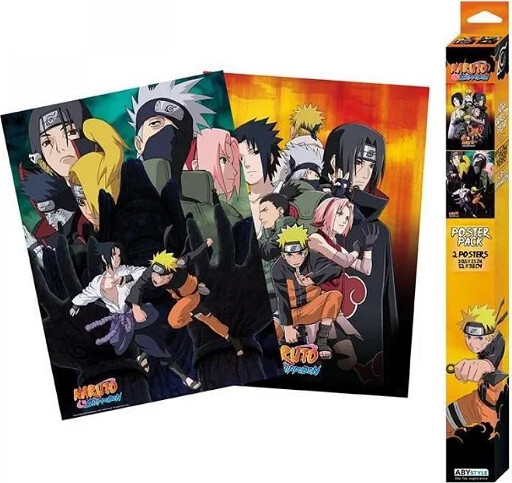 Billede af Naruto Shippuden Plakater - Ninjas - 2 Stk - 52x38 Cm