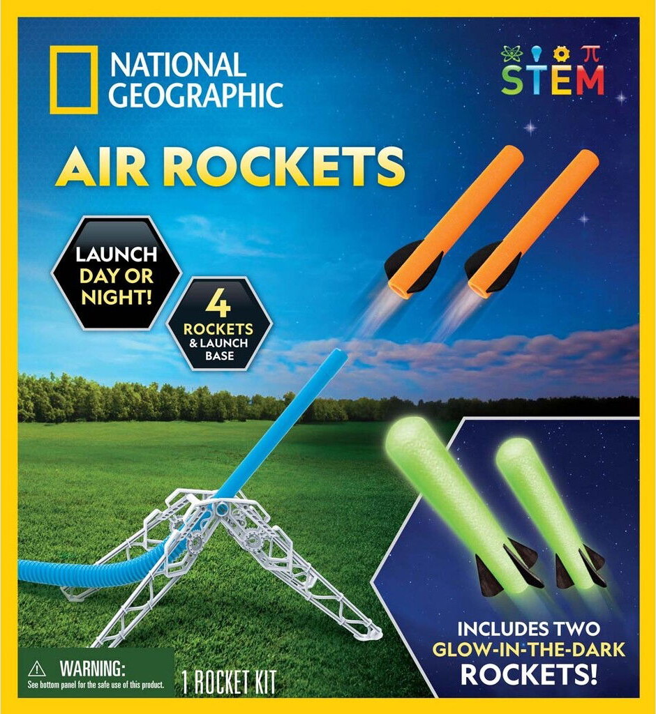 National Geographic - Air Rockets - Luftskumsraket Sæt - Stem