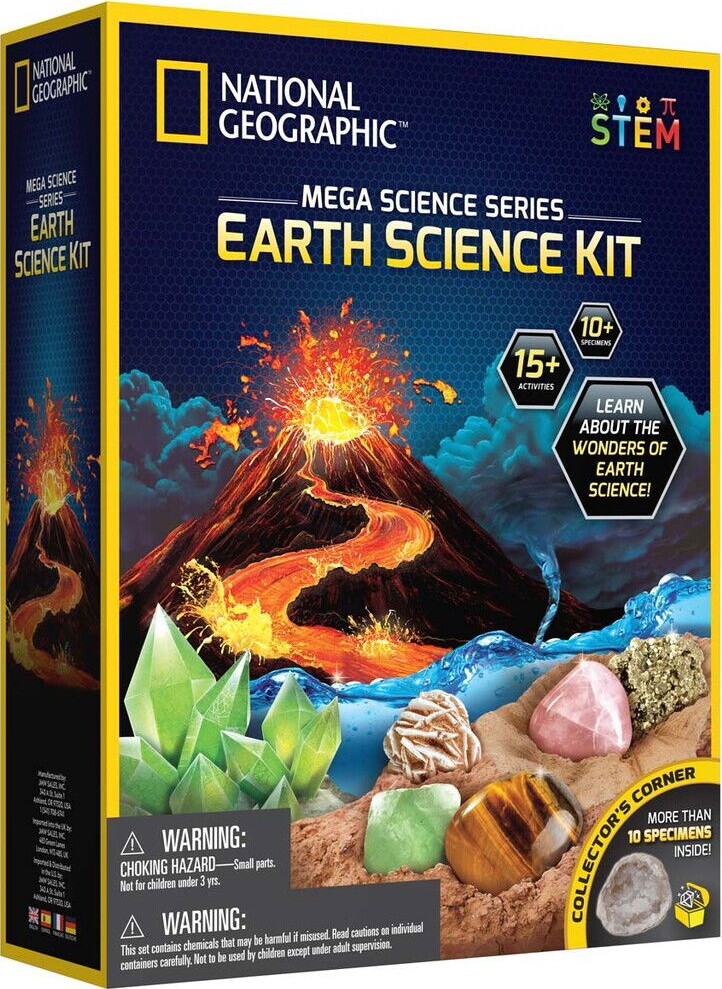 National Geographic - Mega Science Series Earth Science Kit - Eksperimentsæt