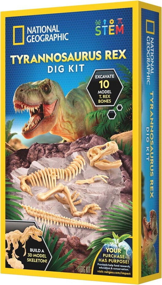 National Geographic - Tyrannosaurus Rex Dig Kit - Byg Et Skelet