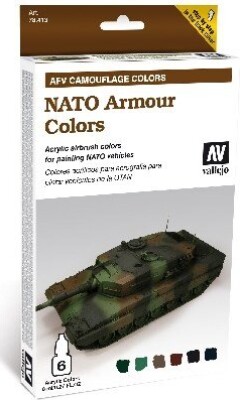 Se Vallejo - Nato Armour Colors - Camouflage 6x8 Ml - 78413 hos Gucca.dk