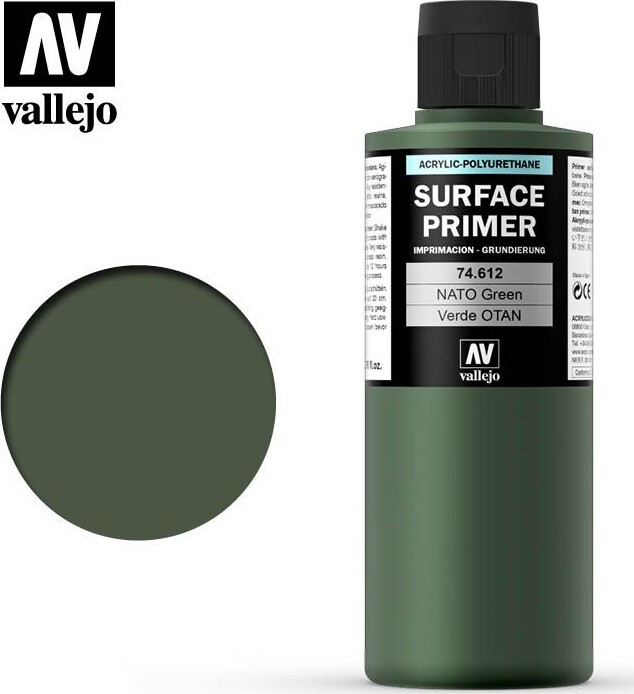 Vallejo - Surface Primer - Nato Green 200 Ml