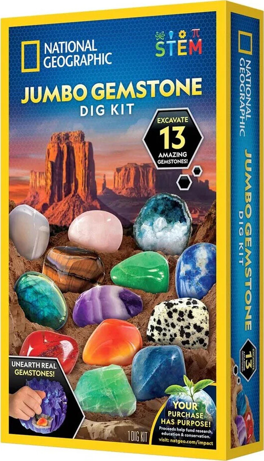 National Geographic Jumbo Gemstone Dig Kit