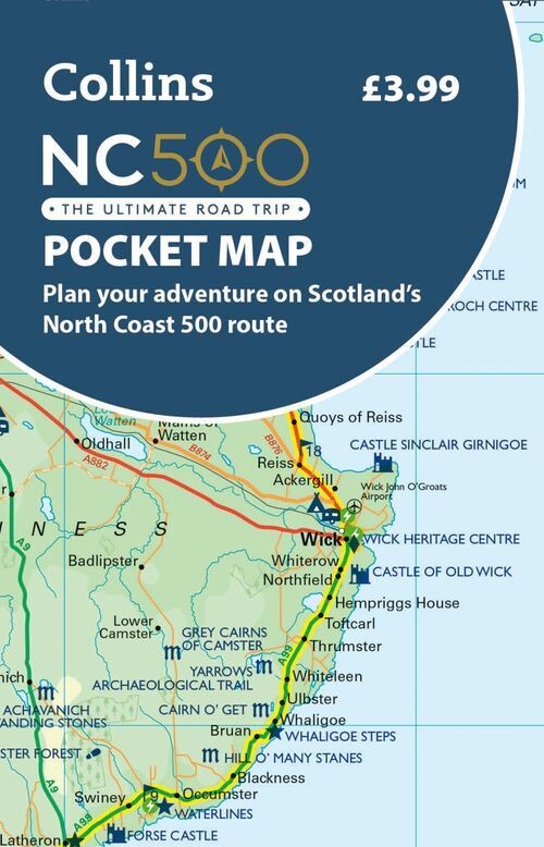 Nc500 Pocket Map: Plan Your Adventure On Scotland's North Coast 500 Route - English book