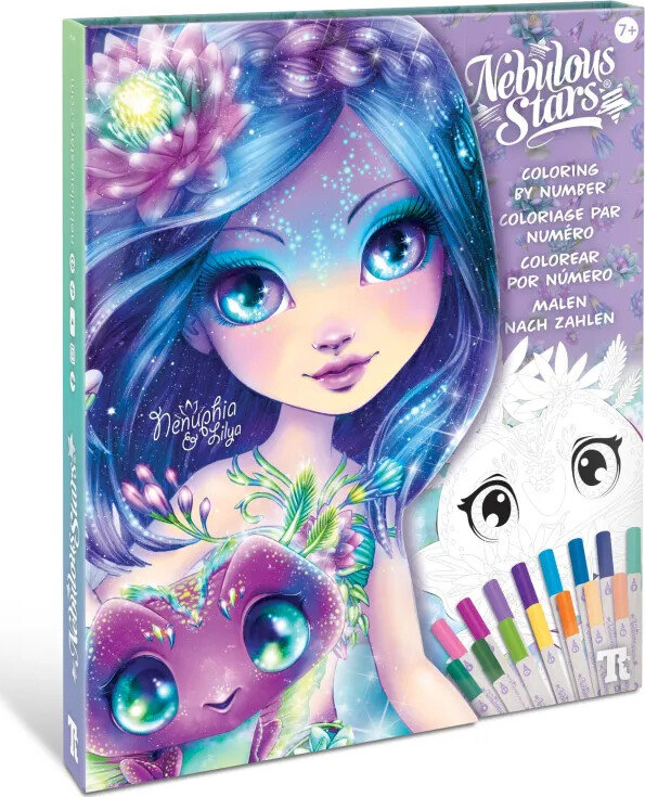 Nebulous Stars - Color-by-number Bog Sæt Nenuphia - (232-11381)