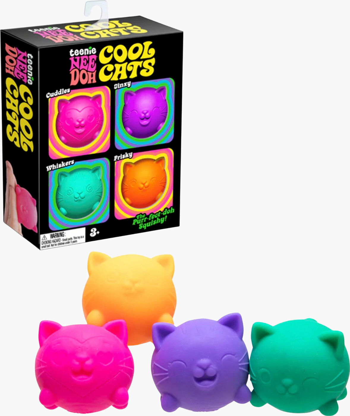 Needoh - Teenie Cool Cats 4-pack