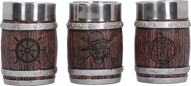 Nemesis - One Piece - Barrel Shot Glass Set (gift Box - Set Of 4) - Nemesis Now