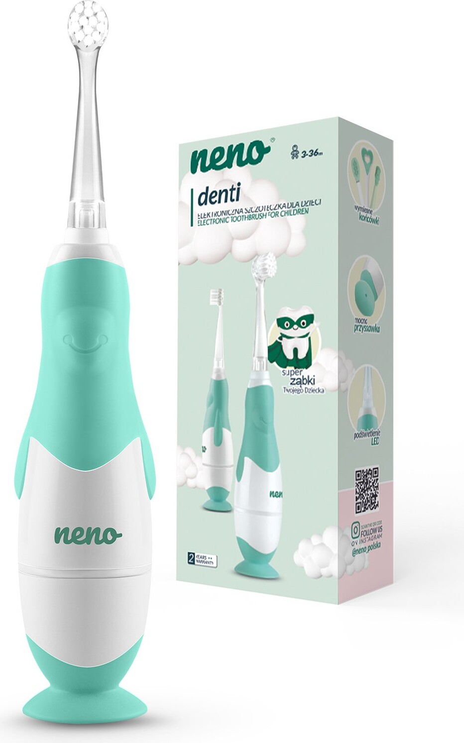 Neno - Electric Toothbrush Incl. 4 Brushing Heads