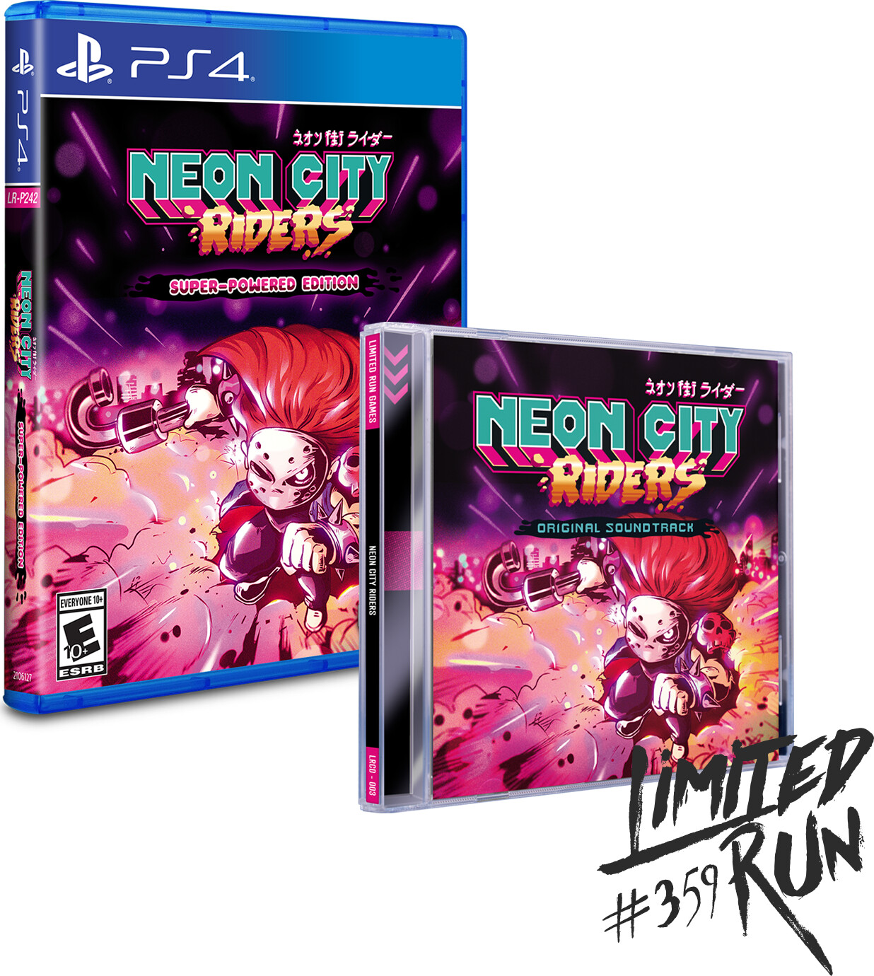 Se Neon City Riders - Super-powered Edition (limited Run #359) (import) - PS4 hos Gucca.dk