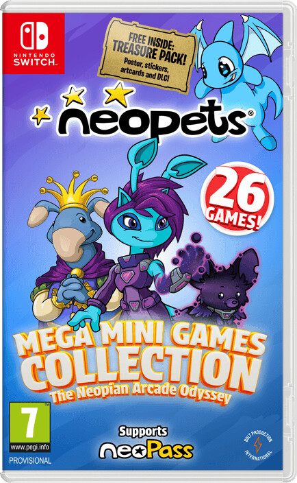 Neopets: Mega Mini Games Collection - The Neopian Arcade Odyssey  (day 1 Edition) - Nintendo Switch