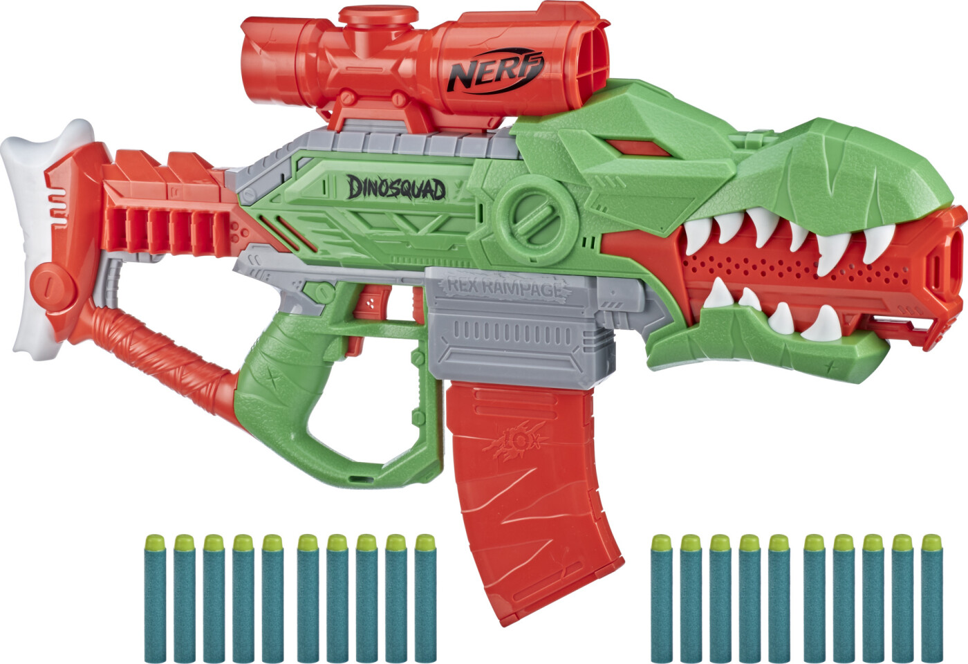 Nerf Gun - Dinosquad Våben - Rex Rampage Blaster