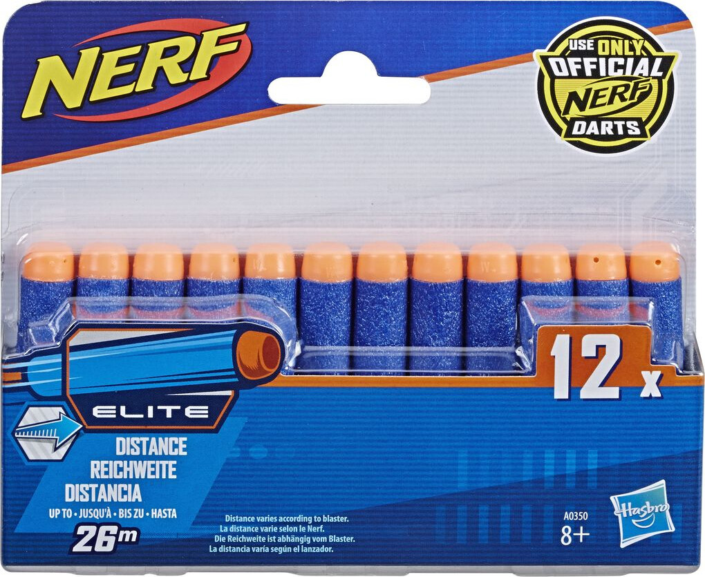 Nerf - Elite 12 Dart Refill - Op Til 26 Meter