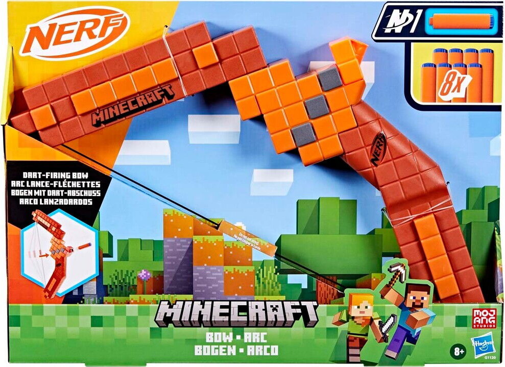 NERF Minecraft Bow Dart Blaster 8 Nerf N1 Darts