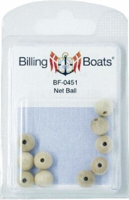 Net Ball, Woood - 10mm /10 - 04-bf-0451 - Billing Boats