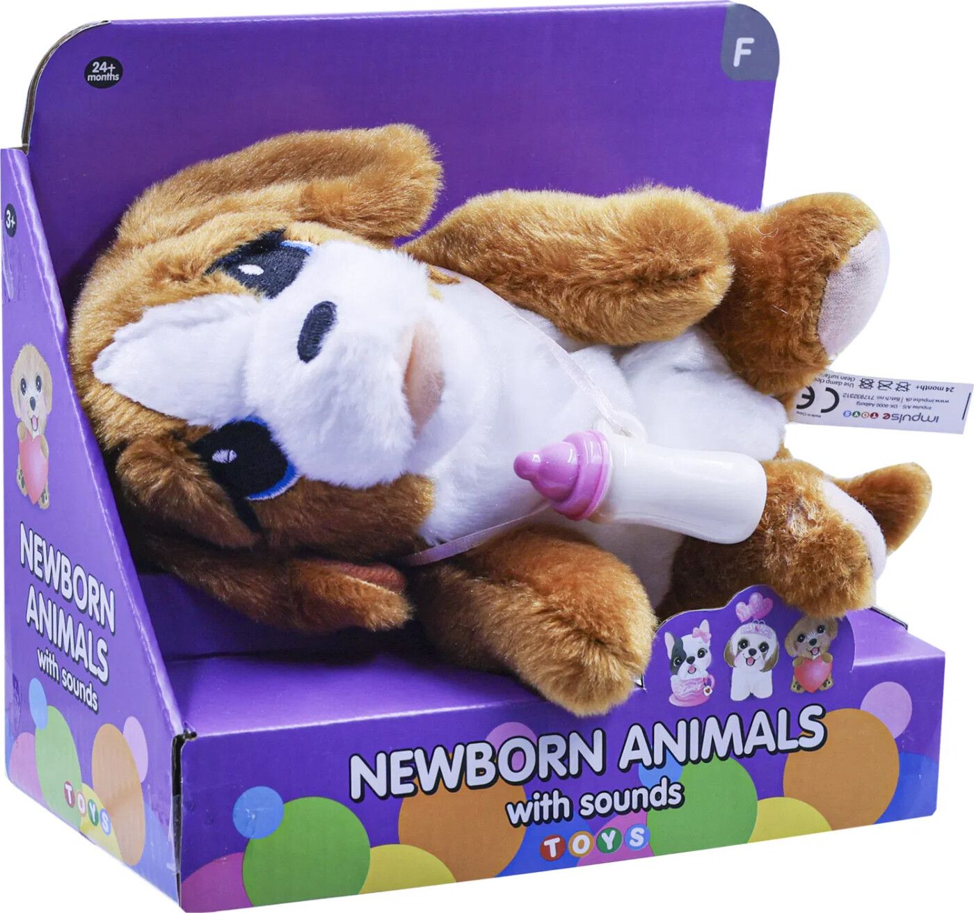 New Born Animals - Hundehvalp Bamse Med Lyd