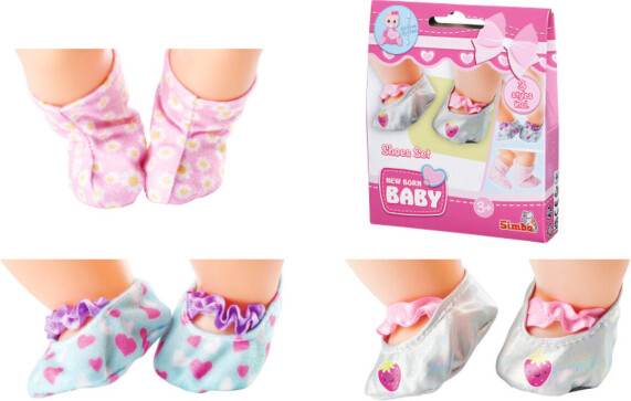 New Born - Baby Dukke Sko - 30-43 Cm - Simba Toys