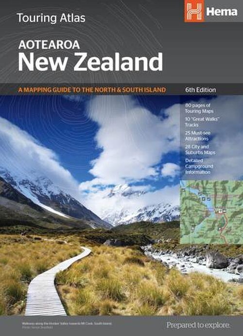 Billede af New Zealand Touring Atlas - Hema Maps - English Book