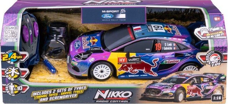 Nikko - Ford Puma M-sport Fjernstyret Bil Med Reservehjul - 1:16