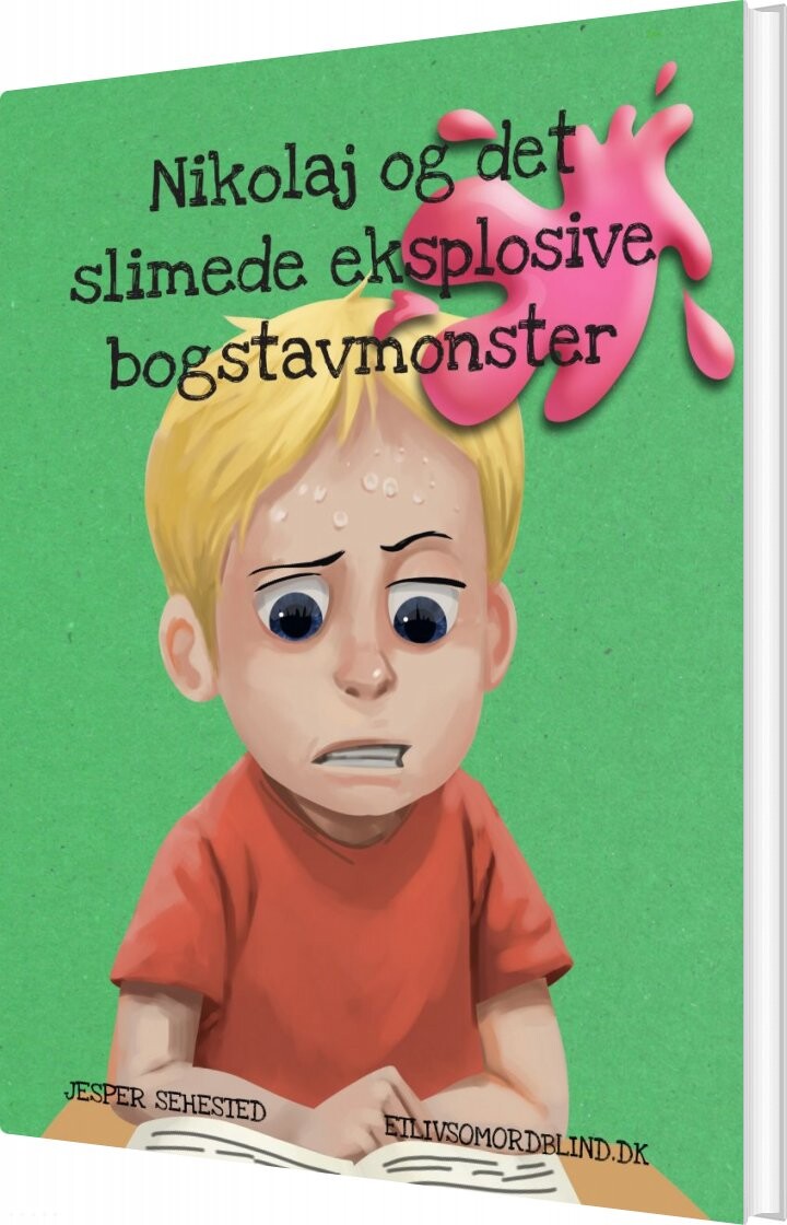 Billede af Nikolaj Og Det Slimede Eksplosive Bogstavmonster - Jesper Sehested - Bog